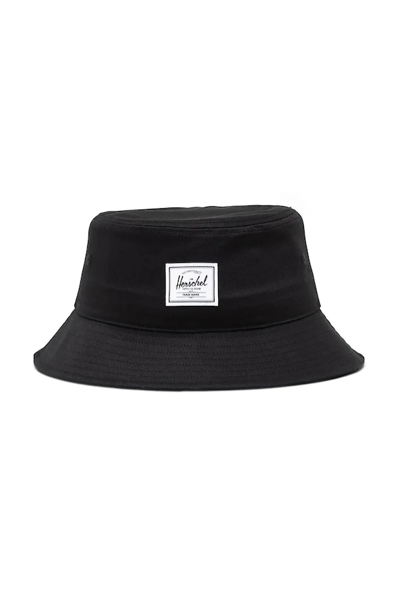 Herschel kapelusz bawełniany bawełna czarny 50555.00001