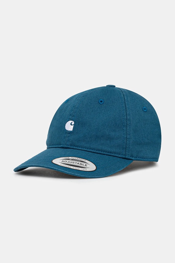 Carhartt WIP cotton baseball cap Madison Logo Cap applique turquoise I023750.2OUXX