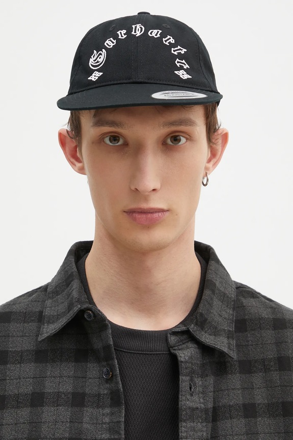 Pamučna kapa sa šiltom Carhartt WIP Greatest Hits Cap I034359.0D2XX crna SS25