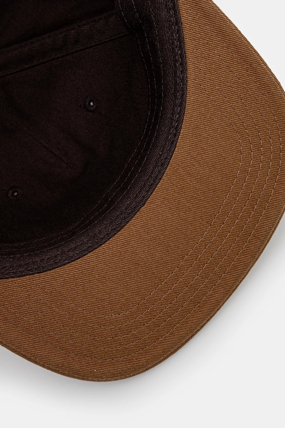 Pamučna kapa sa šiltom Carhartt WIP Label Script Coach Cap smeđa I034361.51XX
