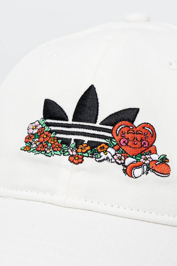 Αξεσουάρ Βαμβακερό καπέλο του μπέιζμπολ adidas Originals Nelson JD0991 λευκό