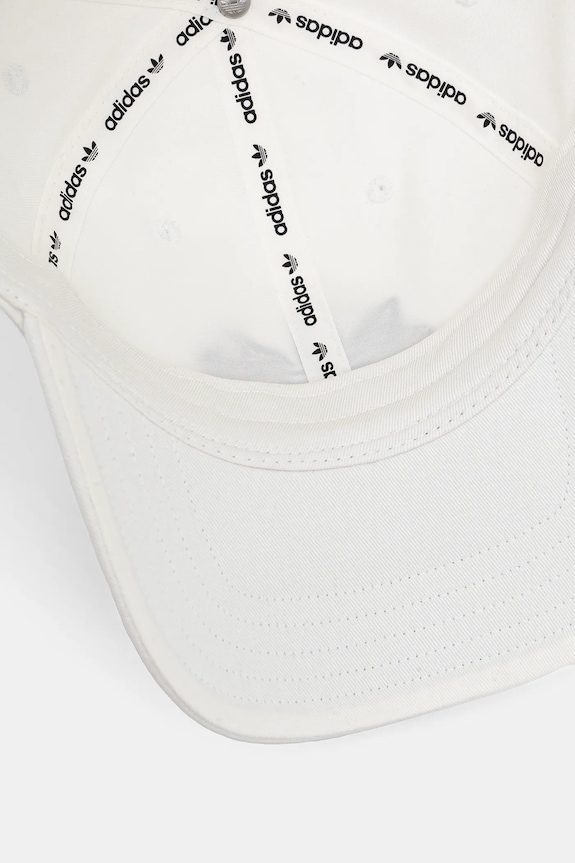 Βαμβακερό καπέλο του μπέιζμπολ adidas Originals Nelson λευκό JD0991