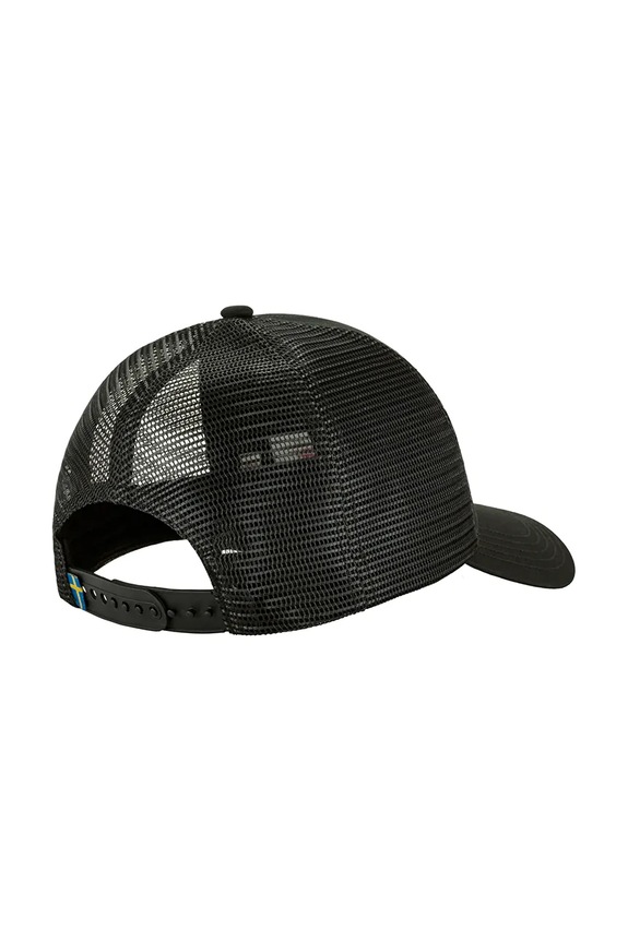Fjallraven czapka z daszkiem Langtradarkeps F13100182 czarny SS26