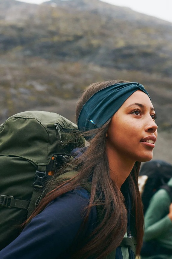 Kiegészítők Fjallraven fejpánt merinógyapjúból Abisko F84782 sötétkék