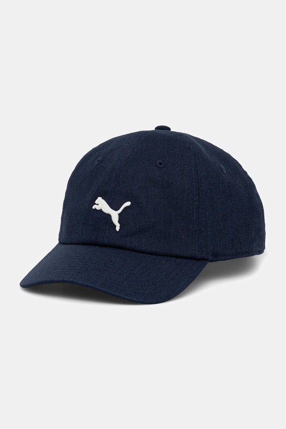 Puma czapka z daszkiem bawełna granatowy 25970.