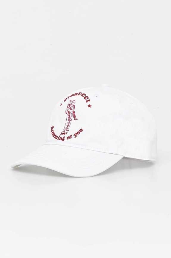 Βαμβακερό καπέλο του μπέιζμπολ Fiorucci White Dreaming of You Baseball Cap απλικέ λευκό W02SMAHA135CO01WH03