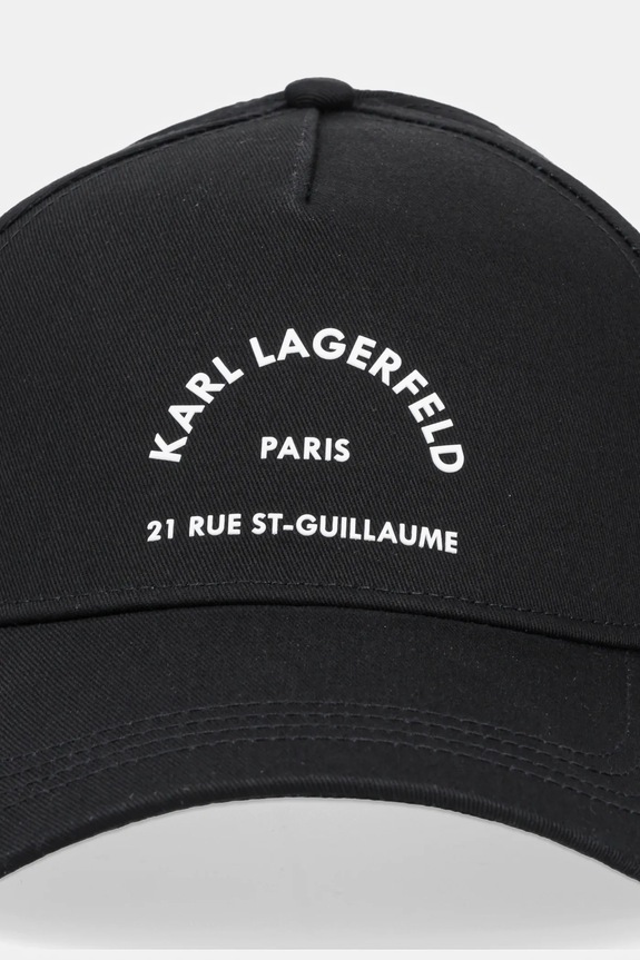 Bavlnená šiltovka Karl Lagerfeld K/RSG A1W33201 čierna AA00