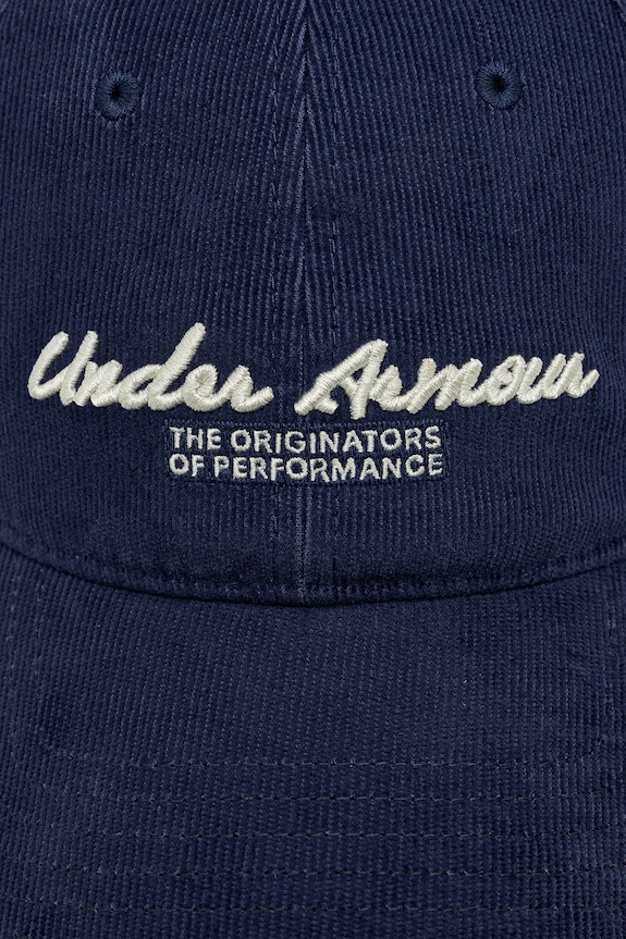 Κοτλέ καπέλο μπέιζμπολ Under Armour 1386628 σκούρο μπλε AW25
