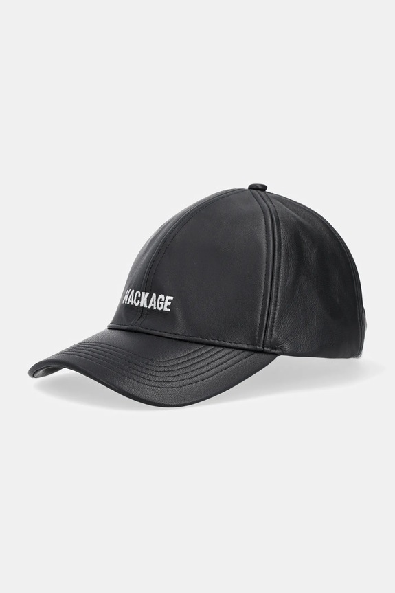 MACKAGE czapka z daszkiem bawełniana bawełna czarny ANDERSON.L