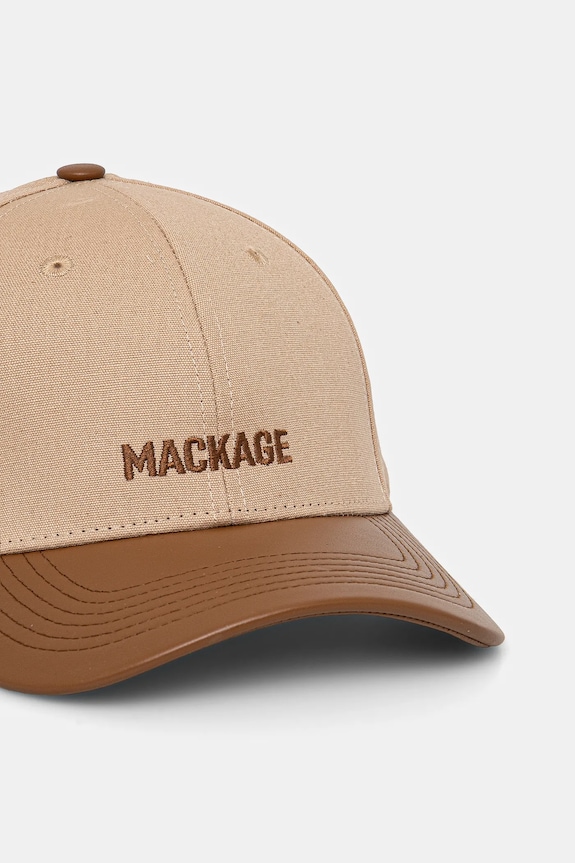 MACKAGE berretto da baseball in cotone ANDERSON.NV beige SS25