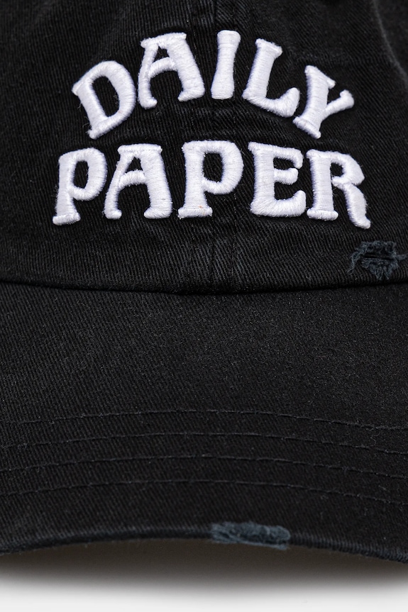 Bavlnená šiltovka Daily Paper Dias Arch Stack Cap 2511169 čierna SS25