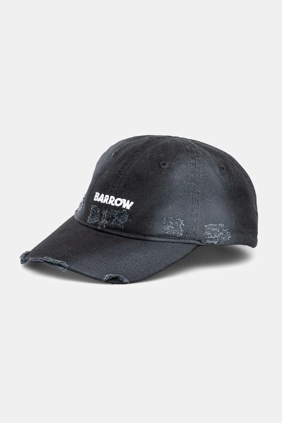 Barrow czapka z daszkiem bawełniana aplikacja czarny S5BWUABC099