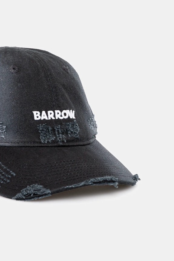 Barrow czapka z daszkiem bawełniana S5BWUABC099 czarny SS25