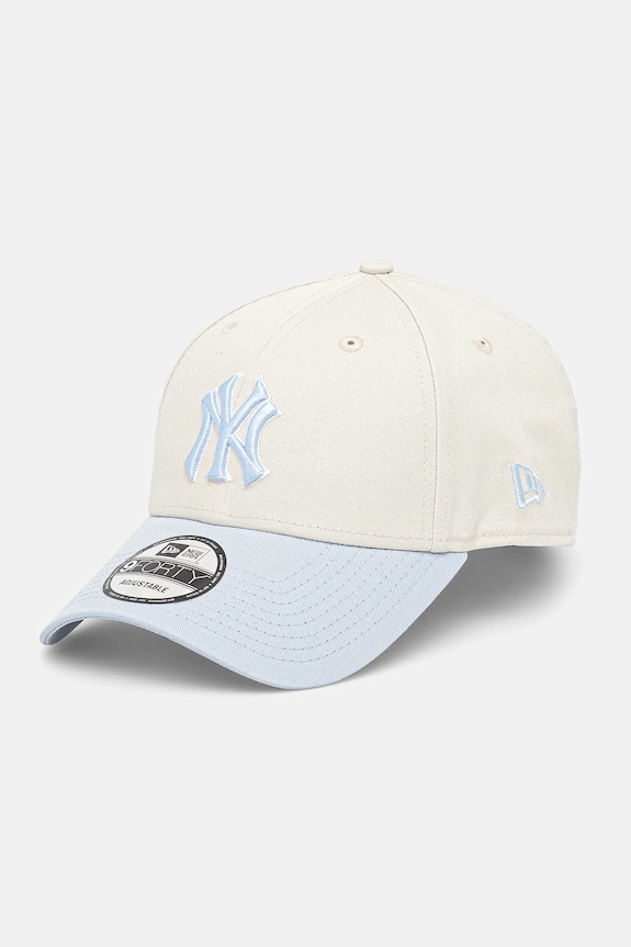 New Era pamut baseball sapka aplikációval bézs 60595222