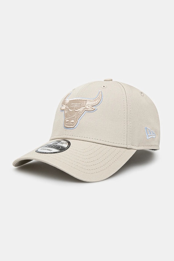New Era czapka z daszkiem bawełna beżowy 60595202