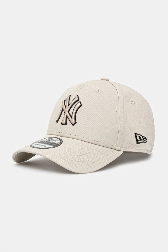 Bombažna bejzbolska kapa New Era Bombaž bež 60595199