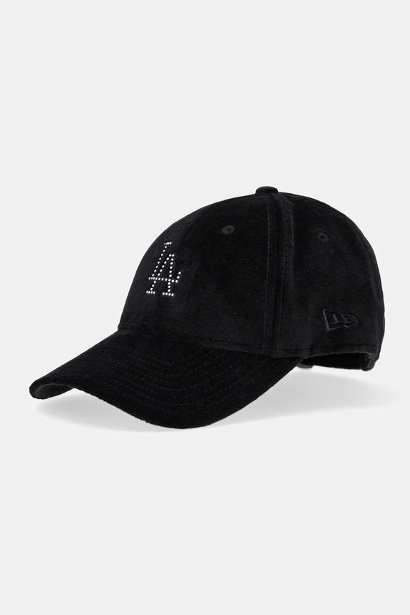 New Era czapka z daszkiem welurowa aplikacja czarny 60595351
