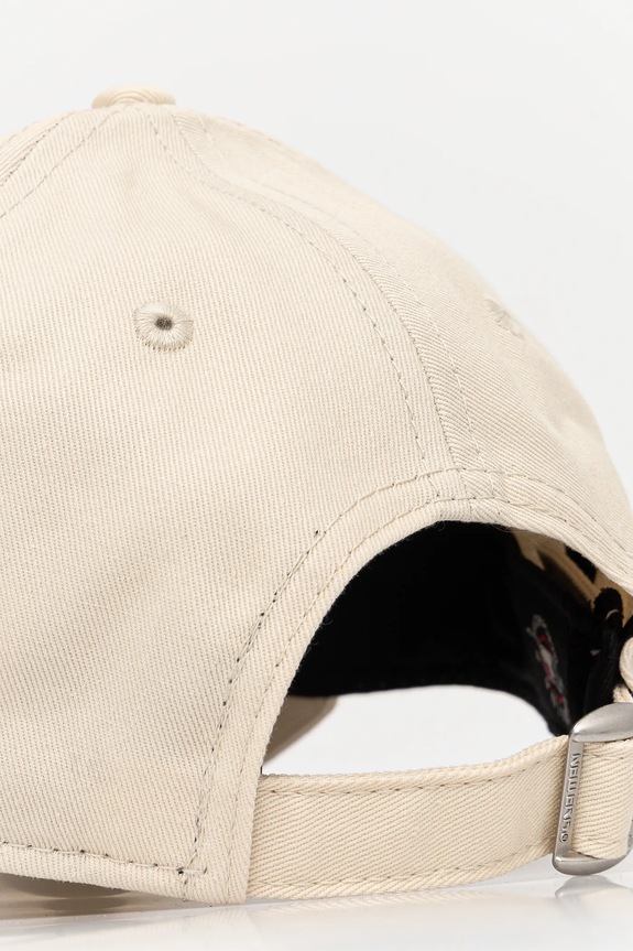 New Era czapka z daszkiem bawełniana beżowy 60595342
