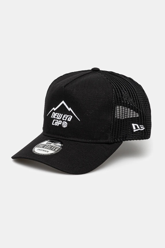 Хлопковая кепка New Era аппликация чёрный 60595145
