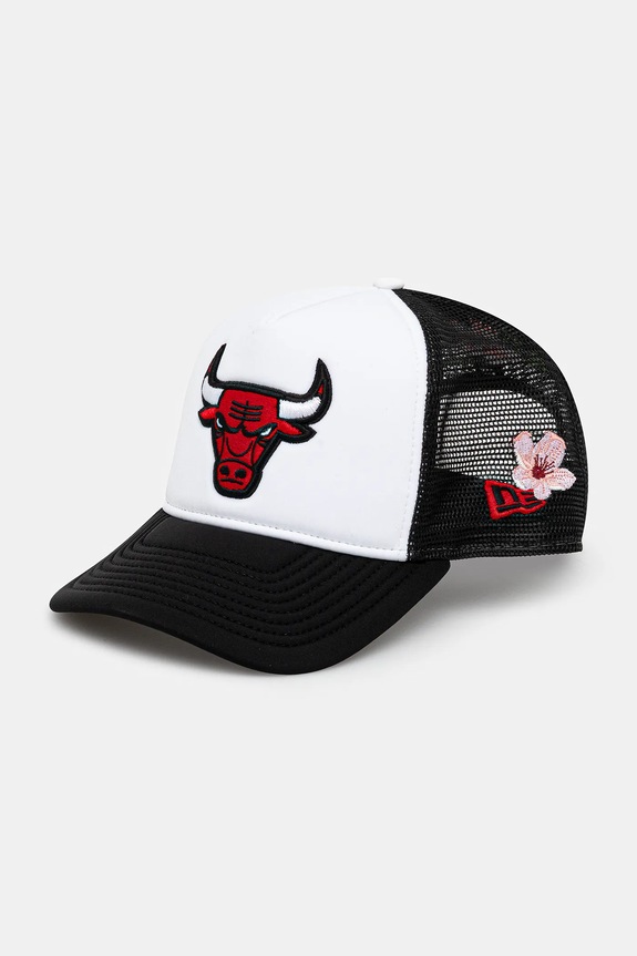 Šiltovka New Era NBA Flower Trucker Bulls vzorovaný čierna 60595281