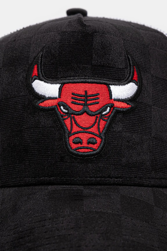 New Era czapka z daszkiem Tonal Check Trucker Bulls 60595264 czarny SS25
