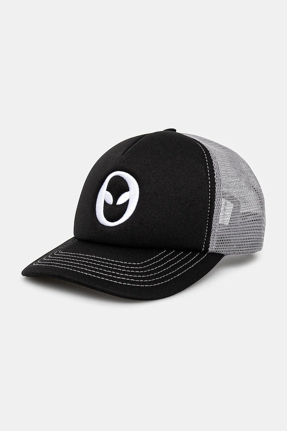 Kapa sa šiltom No Problemo Alien-O Trucker Cap bez uzorka crna NP9001203