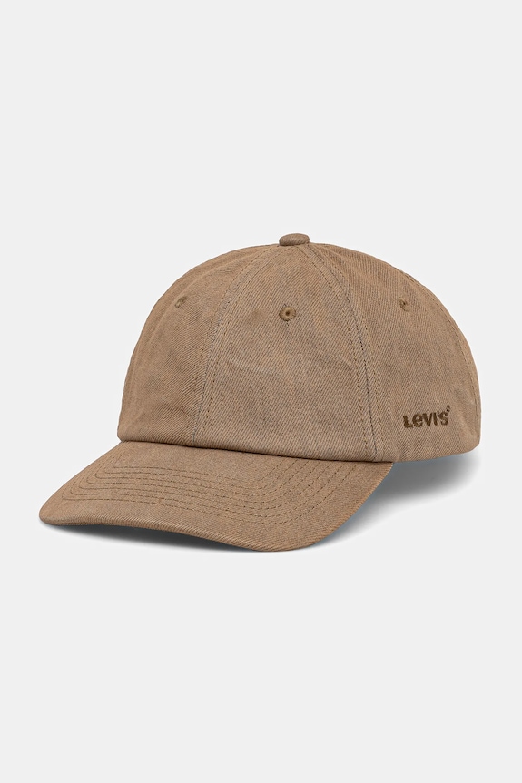 Levi's berretto da baseball in cotone cotone beige D7589.0017