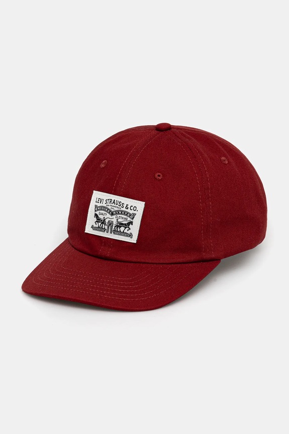 Levi's berretto da baseball in cotone cotone rosso 000A9.0018