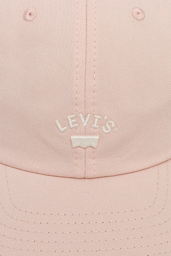Levi's czapka z daszkiem bawełniana 000AG.0013 różowy SS25
