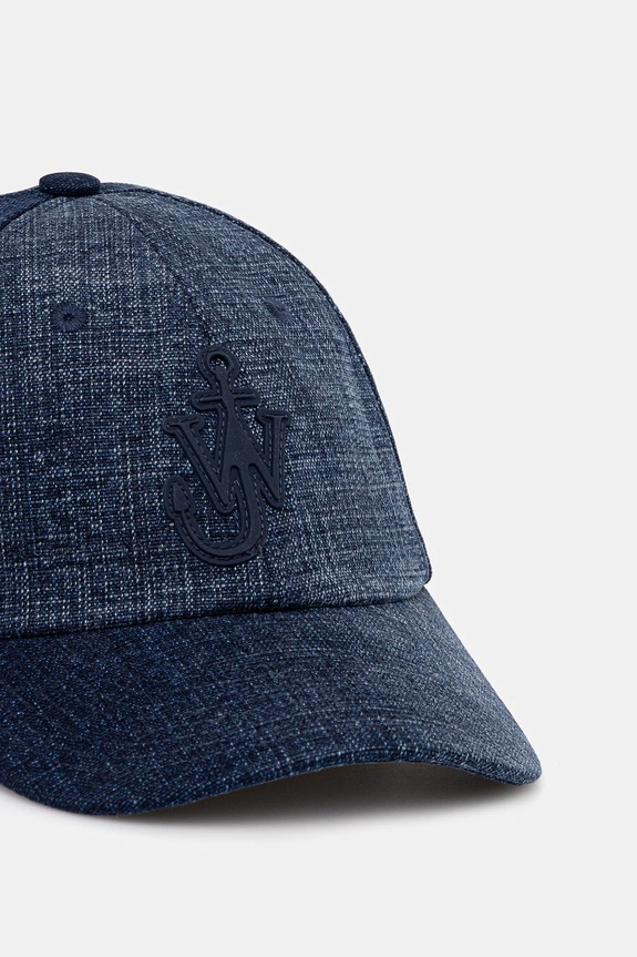 JW Anderson șapcă de baseball din denim Baseball AC0398.FA0429.800 bleumarin SS25