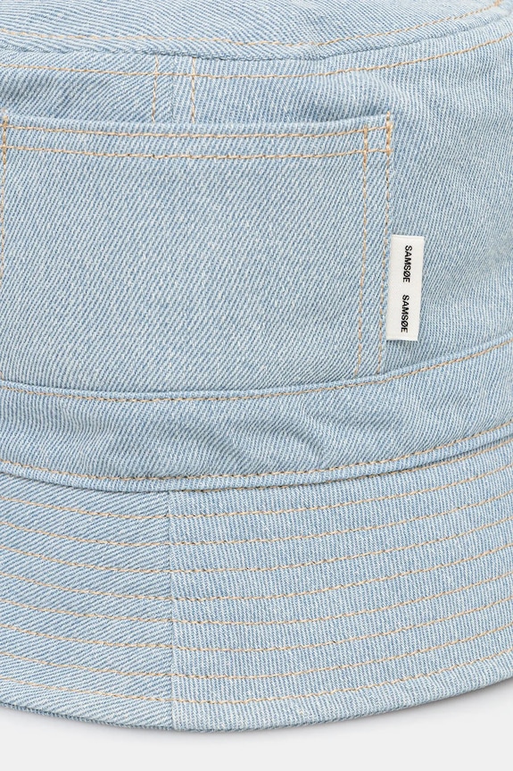 Samsoe Samsoe palarie din bumbac SAMORY U25100007 albastru SS25
