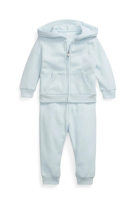 Kojenecká tepláková souprava Polo Ralph Lauren pletenina modrá 320879018003