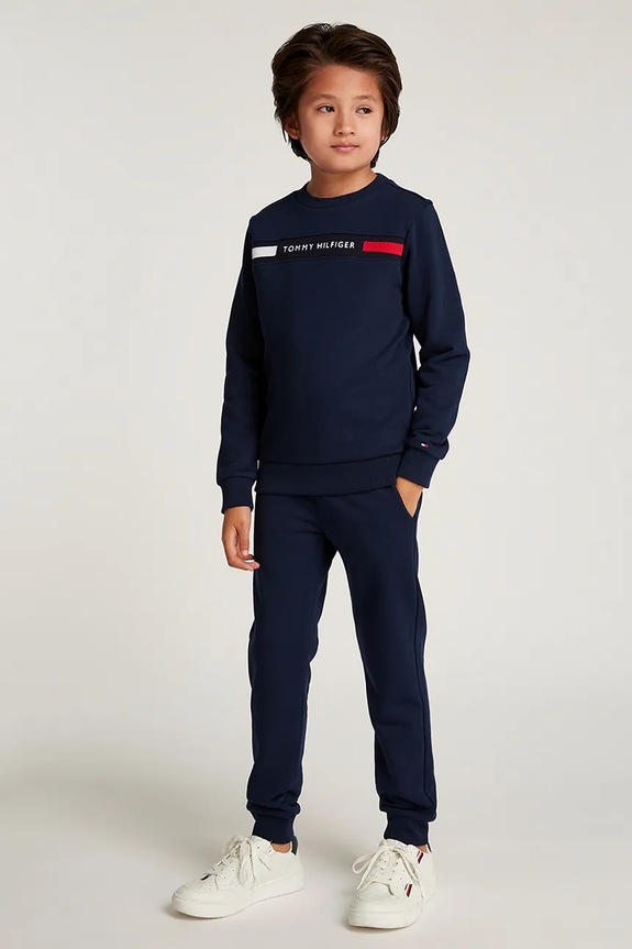 Tommy Hilfiger gyerek melegítő apró mintás sötétkék KB0KB09312.128.176.PPYA