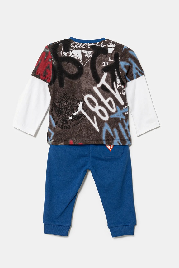 Guess completo in cotone neonato/a I5RG02.K8HM4.PPYA blu SS25