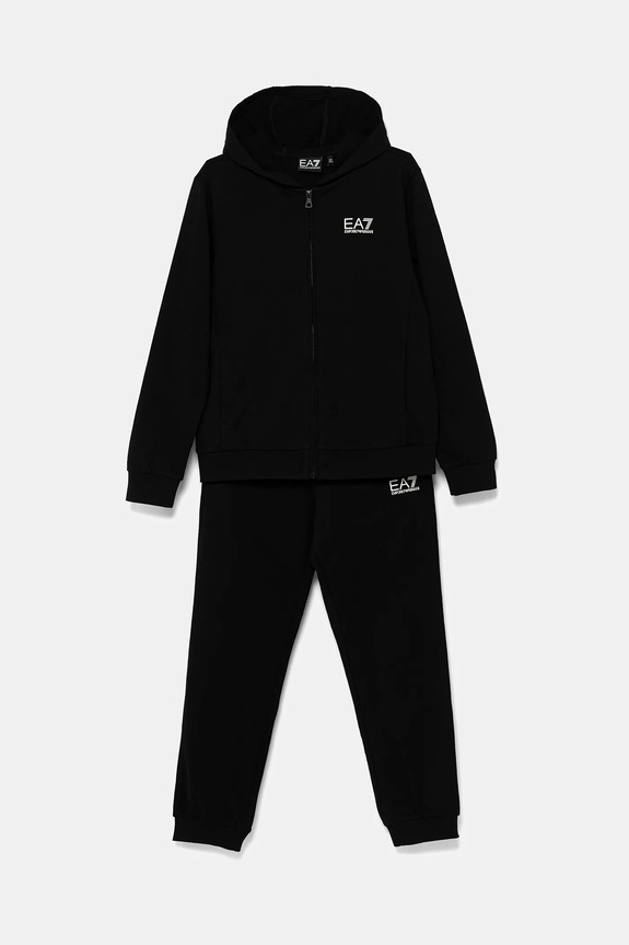 Detská tepláková súprava EA7 Emporio Armani bavlna čierna 7B000031.AF10380