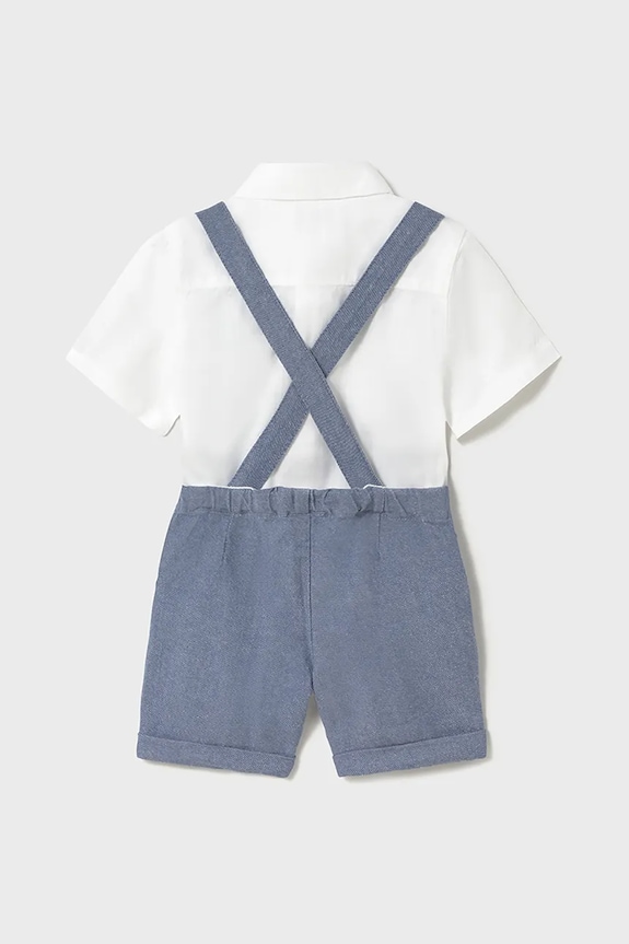 Mayoral set de bumbac pentru bebelusi 1250.3A.Baby.PPYA albastru SS25