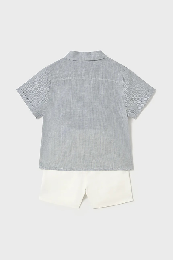 BIMBO Mayoral set per neonati in misto lino 1251.3A.Baby.PPYA blu