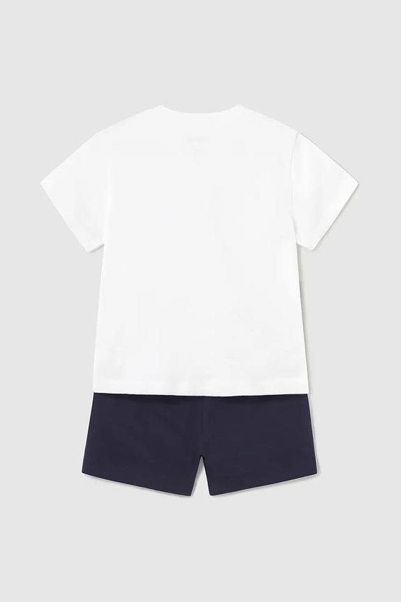 Otroški bombažen komplet Mayoral 1654.3E.Baby.PPYA bela SS25