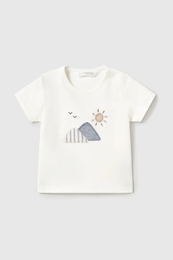Mayoral Newborn komplet bawełniany niemowlęcy 1205.1G.Newborn.PPYH beżowy SS25