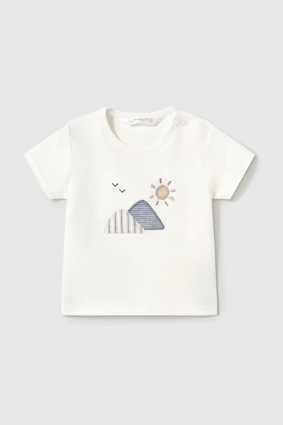 Mayoral Newborn komplet bawełniany niemowlęcy 1205.1G.Newborn.PPYH beżowy SS25