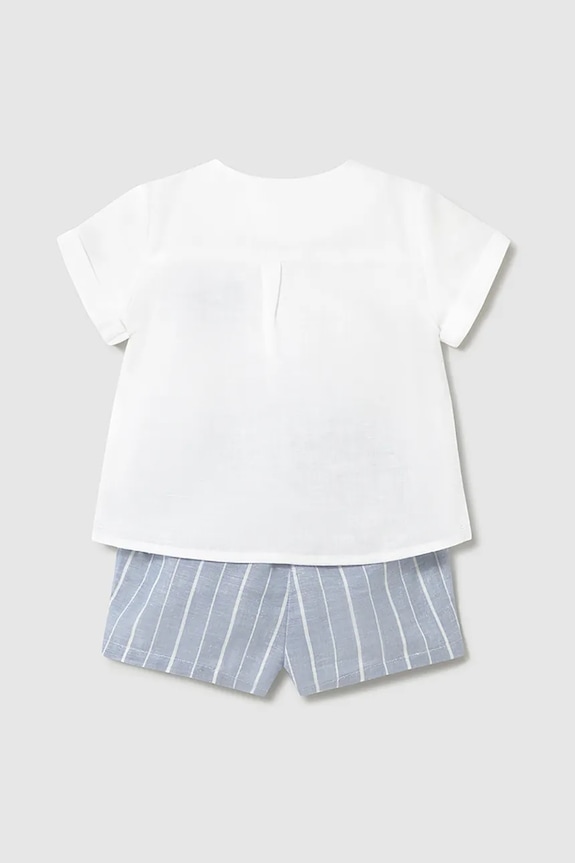 Dětská lněná sada Mayoral Newborn 1211.1F.Newborn.PPYH modrá SS25