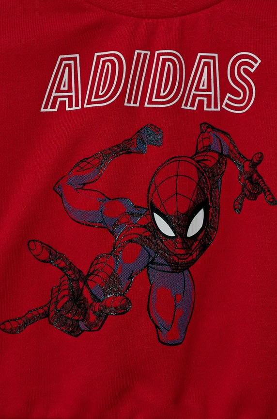 Chlapec Tepláková súprava pre bábätká adidas MRVL JF3630 červená