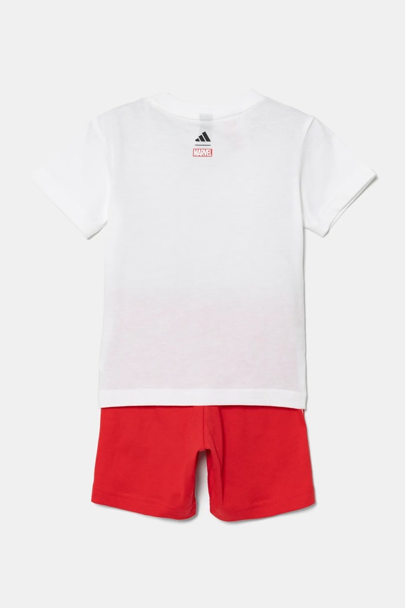Detská bavlnená súprava adidas MRVL JF3629 červená SS25
