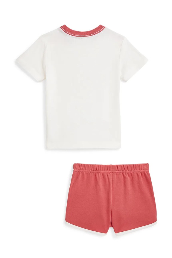 Detská bavlnená súprava Polo Ralph Lauren 320965275001 biela SS25