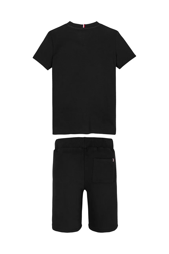 Chłopiec Tommy Hilfiger komplet bawełniany dziecięcy KB0KB09666.128.176.PPYA czarny