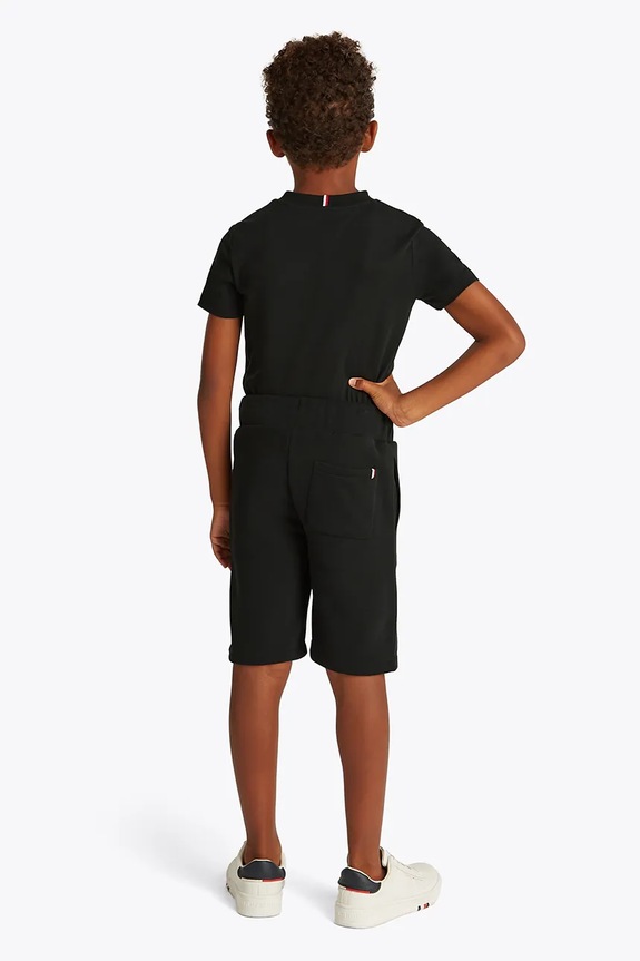 Tommy Hilfiger komplet bawełniany dziecięcy czarny KB0KB09666.128.176.PPYA