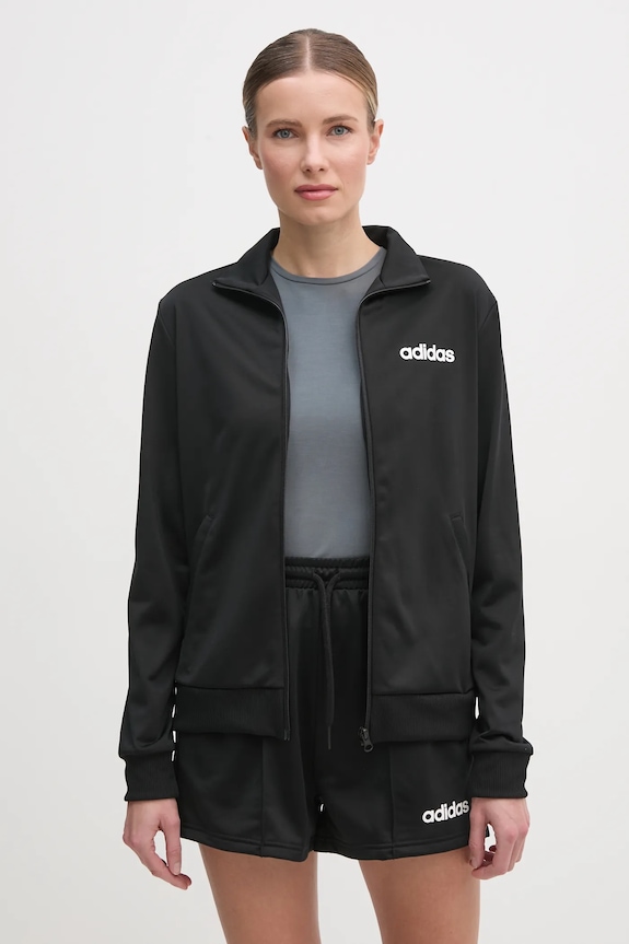 Φόρμα adidas LINEAR S TS πλεκτό ύφασμα μαύρο JD5432