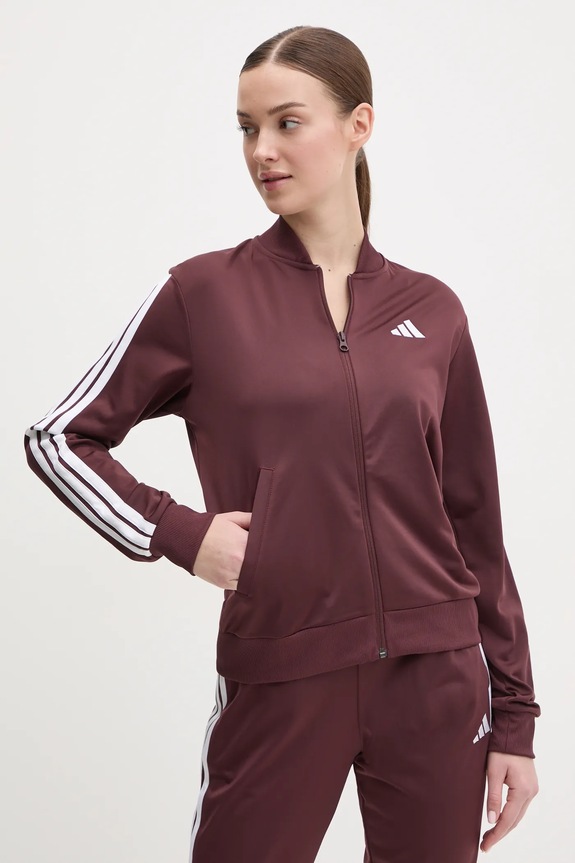 Îmbrăcăminte adidas trening 3-Stripes Essentials JD2683 burgundia