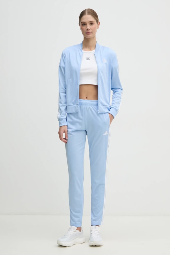 adidas tuta da ginnastica 3-Stripes maglia blu JF3382