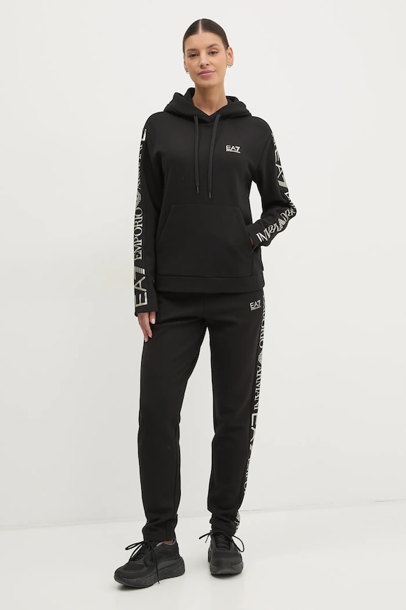 Φόρμα EA7 Emporio Armani πλεκτό ύφασμα μαύρο AF10443.7W000116